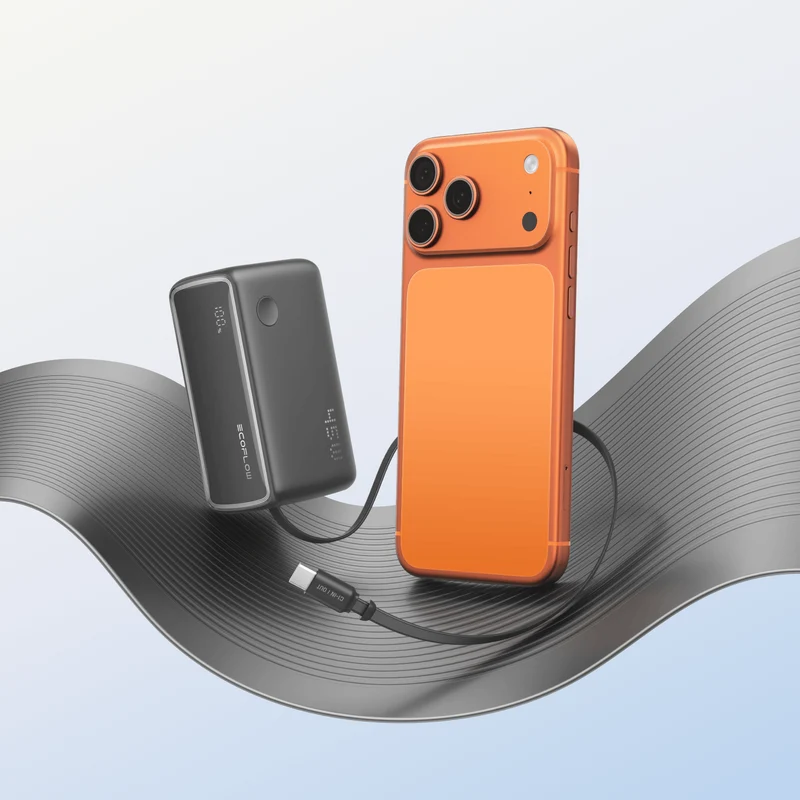 EcoFlow RAPID Power Bank (10K, 45W, Retractable Cable)