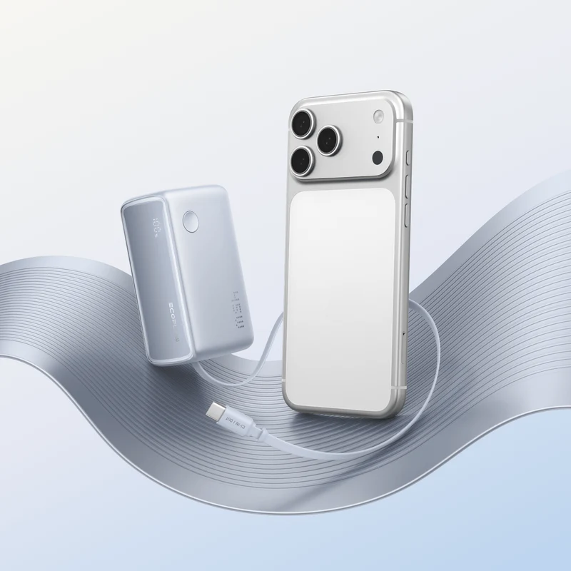 EcoFlow RAPID Power Bank (10K, 45W, Retractable Cable)