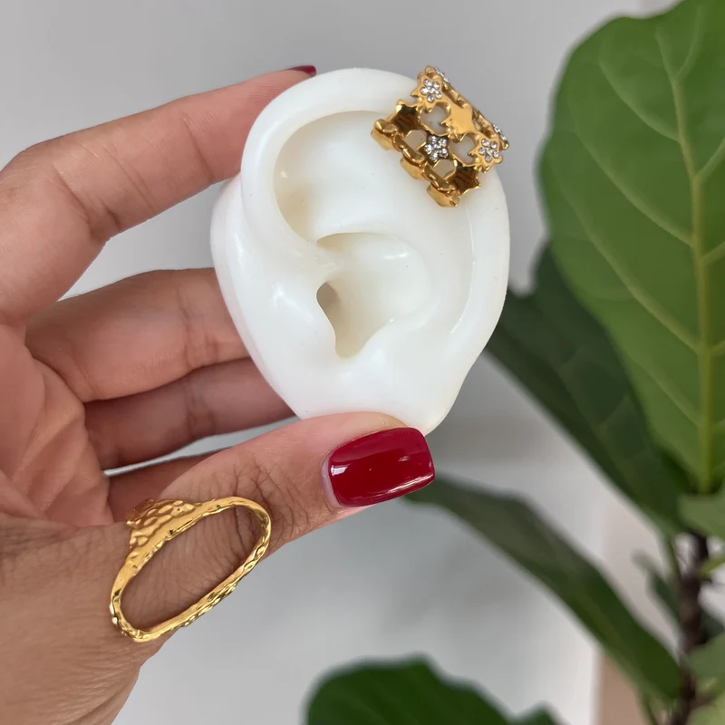 Clip de oreja Glamurosa [2 piezas]