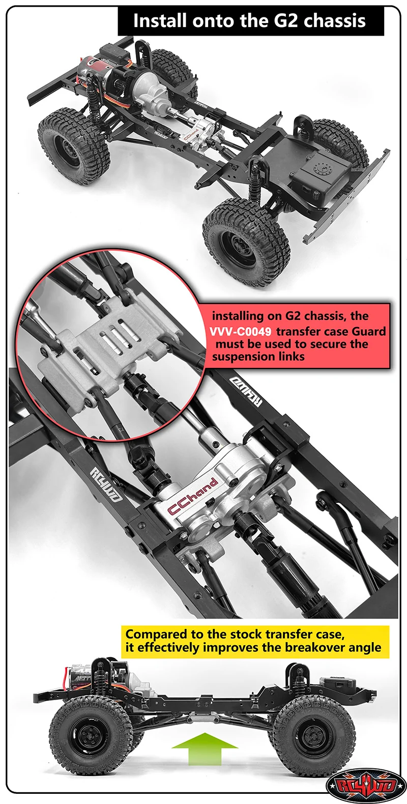 RC4WD Boite de transfert Trail Finder 2/Gelante 2 VVV-C0046