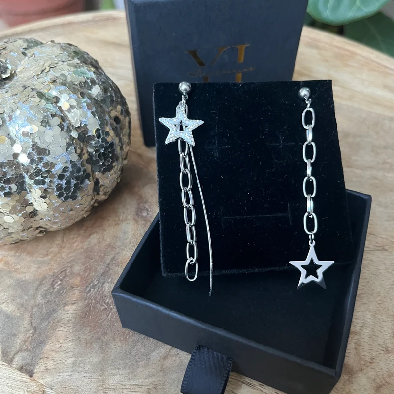 Aretes Estrellas Desiguales