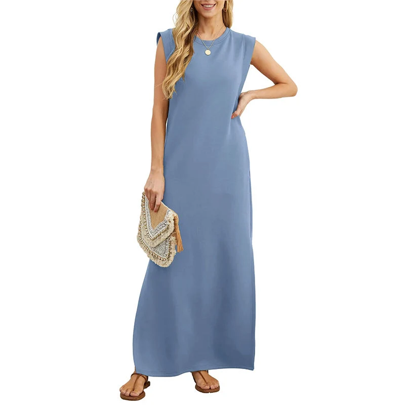 👗Vestido casual sin arrugas para mujer con parte inferior✨-ES