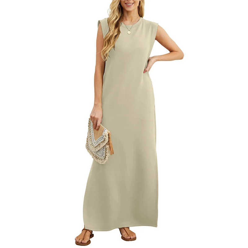 👗Vestido casual sin arrugas para mujer con parte inferior✨-ES