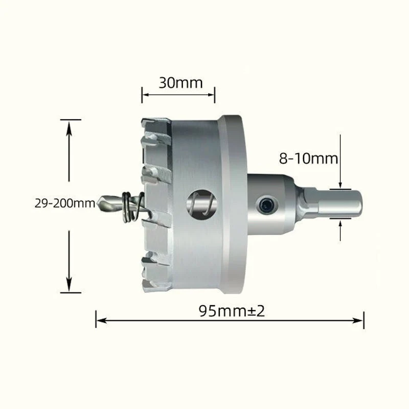 【✨Padidėjęs efektyvumas】🔧 Metalinis skylių pjoviklis su karbidu-LT