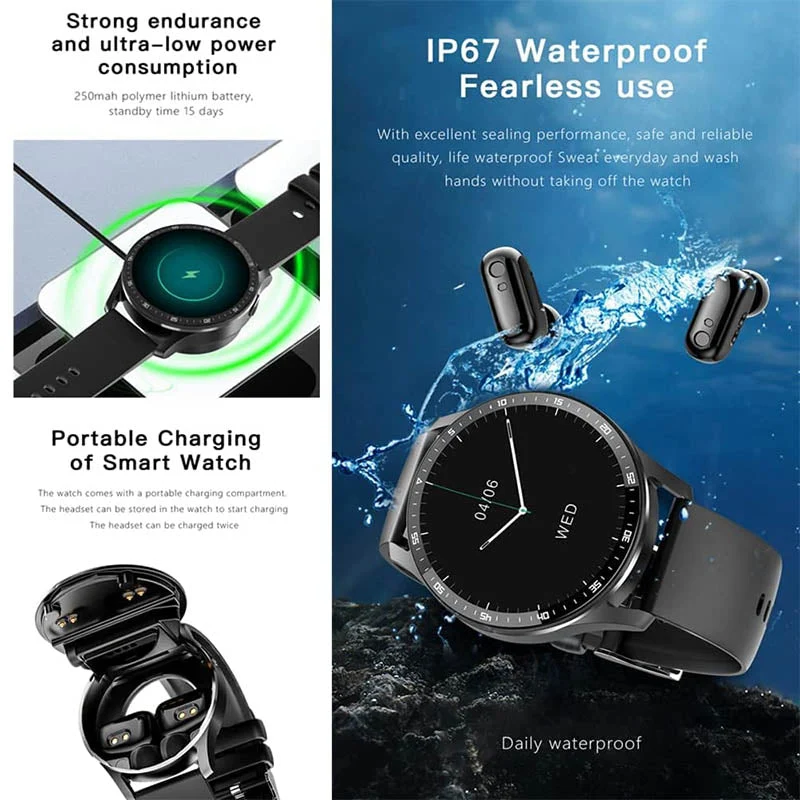SMARTWATCH 2 EN 1 CON AURICULARES-ES