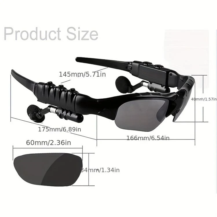 2024 Bluetooth bezvadu sporta brilles ar polarizāciju-LV