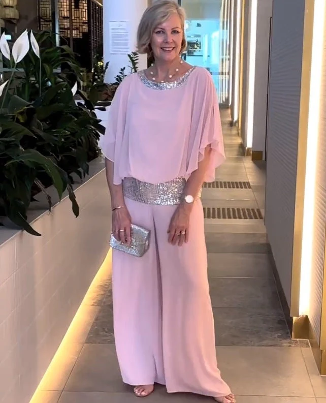 Elegants divdaļīgs Colorblock komplekts ar fliteriem-LV